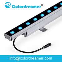 40mm LED Wall Washer Light Outdoor RGBW or White DMX Control Toughened Glass LED Wall Washer IP67 CE&RoHS