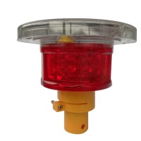 wholesale solar warning light flash light on road side isolation fence