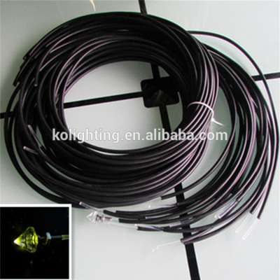 PMMA end emitting fiber optic cable optical fiber used in lighting and decoration