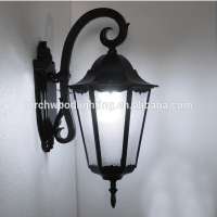 Top grade aluminum black garden decorative outdoor wall lighting